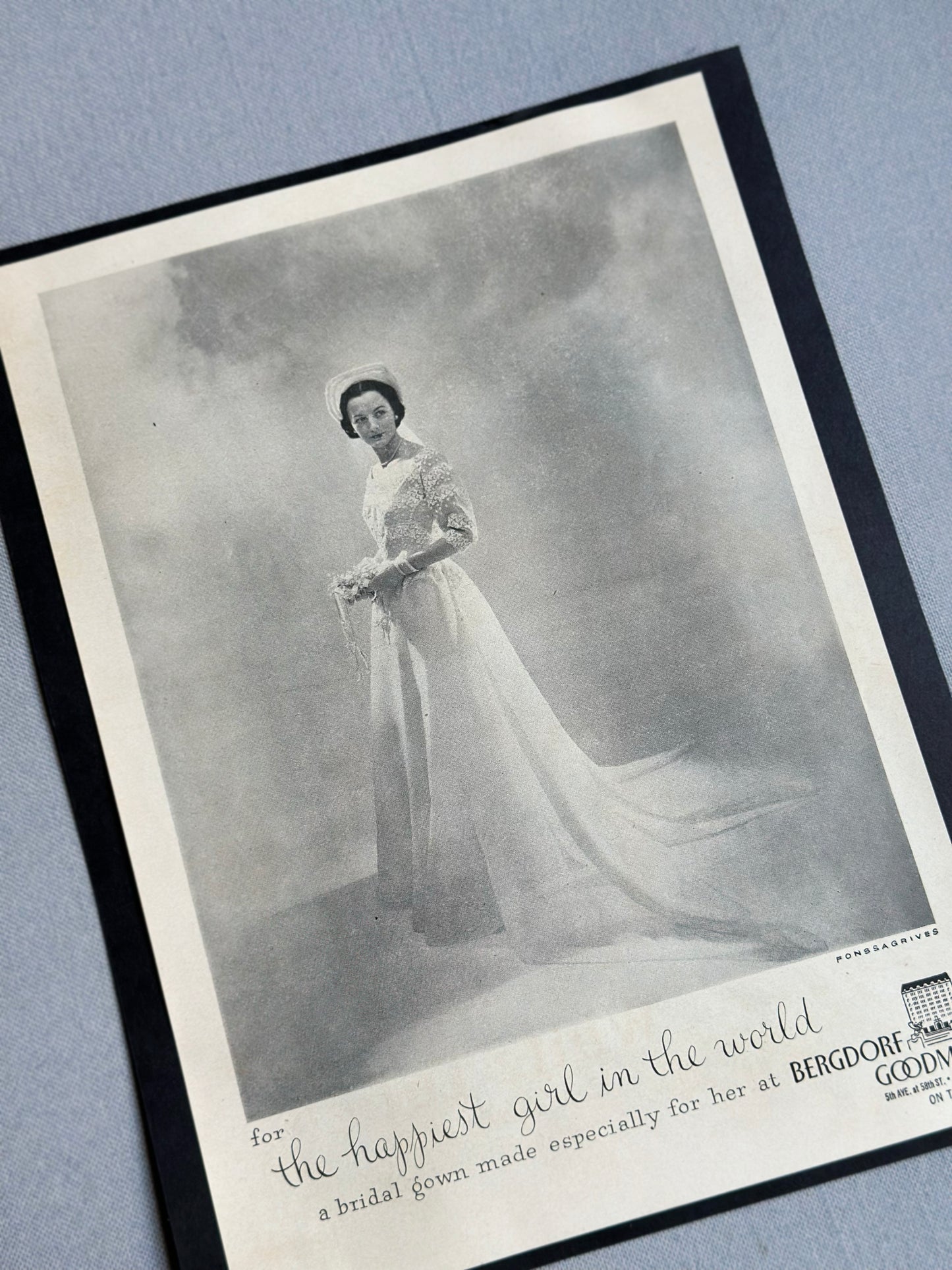 Vintage Bergdorf Goodman Wedding Advertisement